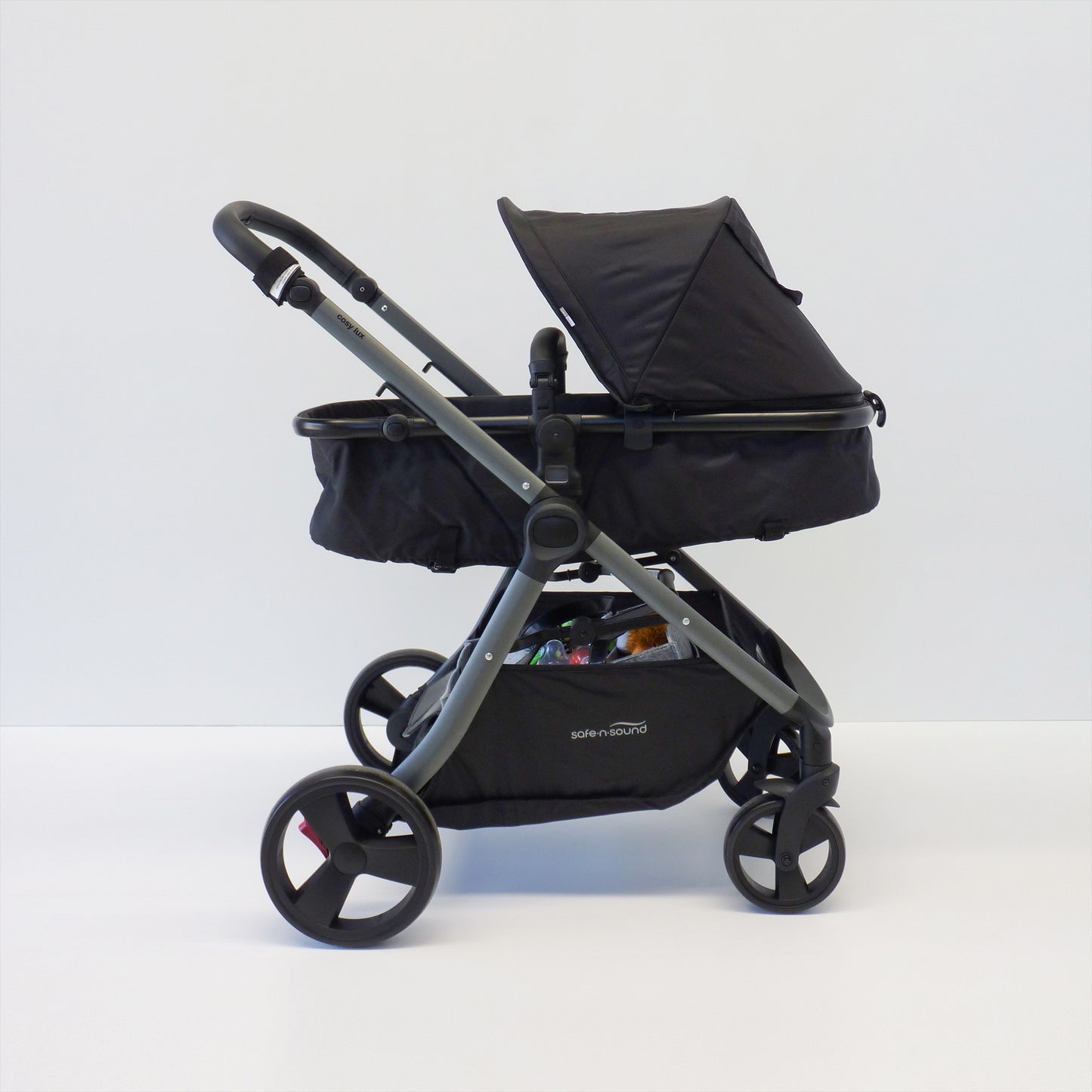 Modern Pram With Nappy Bag