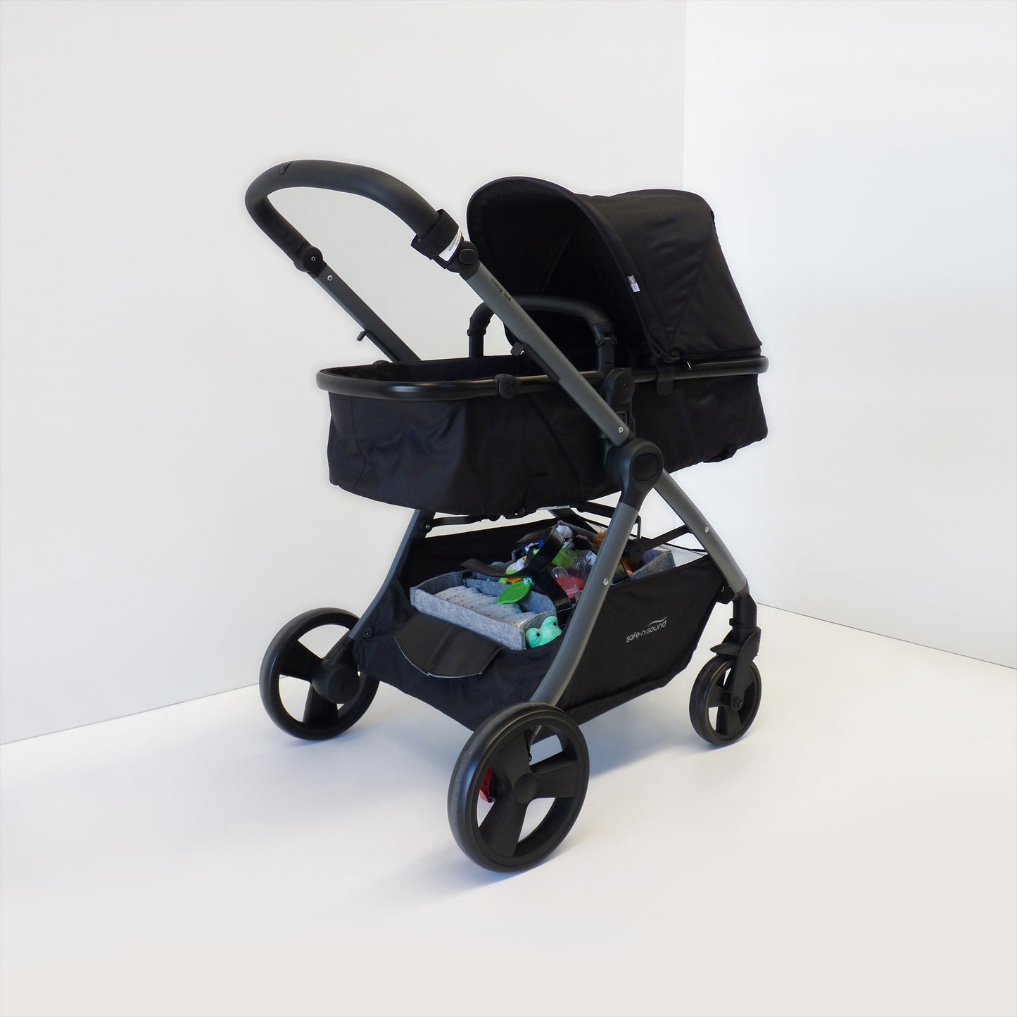 Modern Pram With Nappy Bag