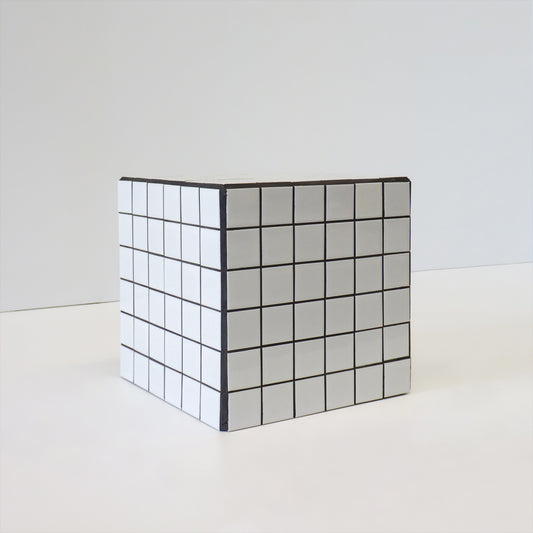 Tiled Cube Side Table