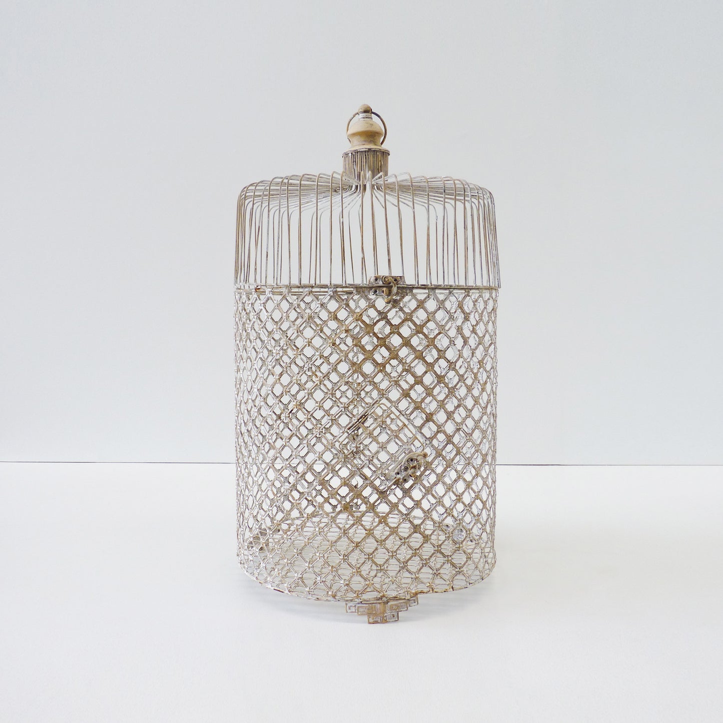 Antique White Birdcage