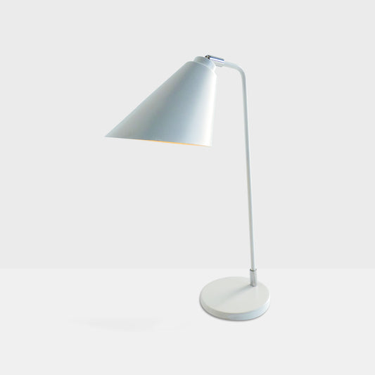 Off-White Metal Desk Lamp