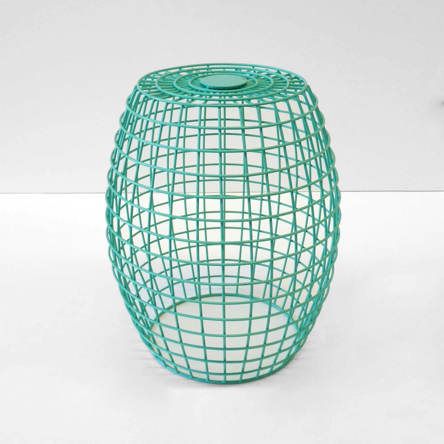 Wire Drum Side Table