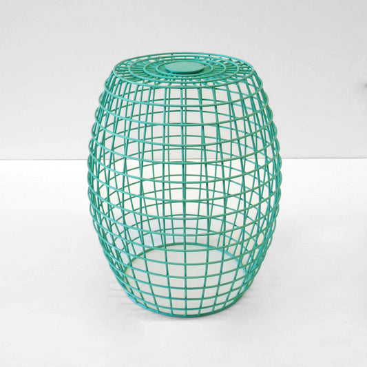 Wire Drum Side Table